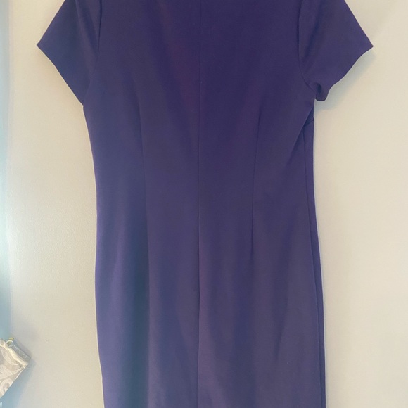 Michael Kors Purple Gold Embellished Dress Sz M - Picture 4 of 4